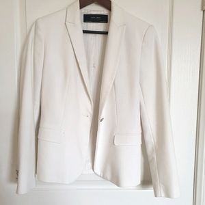 Zara Basics Cream Off-white Blazer Medium